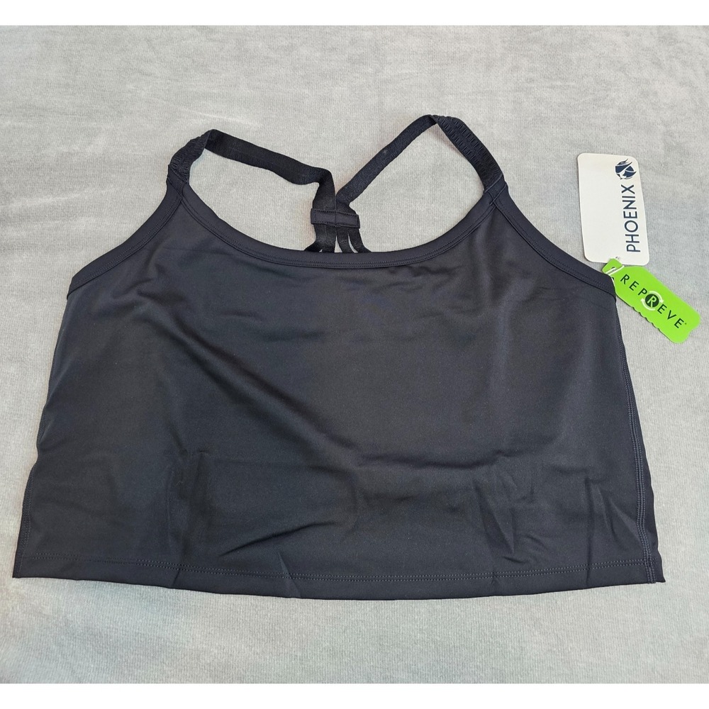 Phoenix Activewear Women Malibu Multi-Strap Bra 3X DDD-H Wireless Black